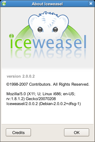 About Iceweasel